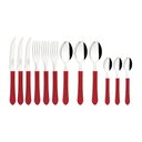 Ver imagem 4 de Faqueiro Tramontina Leme com Lâminas em Aço Inox e Cabos de Polipropileno Vermelho 12 Peças Tramonti