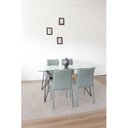 Ver imagem 1 de Conjunto Sala de Jantar Mesa 140x80cm Tampo em Vidro Araçá com 4 Cadeiras Amanda