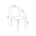 Ver imagem 3 de Conjunto Sala de Jantar Mesa 140x80cm Tampo em Vidro Araçá com 4 Cadeiras Amanda