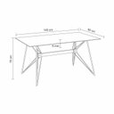 Ver imagem 2 de Conjunto Sala de Jantar Mesa 140x80cm Tampo em Vidro Araçá com 4 Cadeiras Amanda