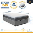 Ver imagem 4 de Cama Box Baú com Colchão de Espuma D45 Pillow Top Fort Comfort Casal 138cm
