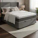 Ver imagem 2 de Cama Box Baú com Colchão de Espuma D45 Pillow Top Fort Comfort Casal 138cm