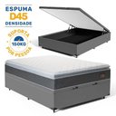 Ver imagem 6 de Cama Box Baú + Colchão de Espuma D45 Pillow Top Fort Comfort Casal 138 cm