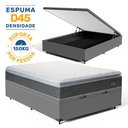 Ver imagem 3 de Cama Box Baú com Colchão de Espuma D45 Pillow Top Fort Comfort Casal 138cm