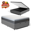 Ver imagem 4 de Cama Box Baú + Colchão de Espuma D45 Pillow Top Fort Comfort Casal 138 cm