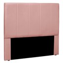 Ver imagem 1 de Cabeceira Decorativa Casal 1,40M Erza Veludo Rosa - Gran Belo