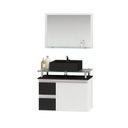 Ver imagem 2 de Conjunto para Banheiro Gabinete com Cuba e Espelheira 60cm Diamante 