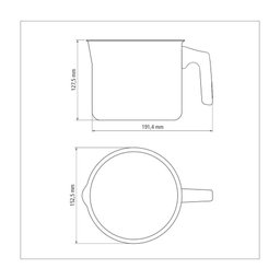 Fervedor Tramontina em Alumínio com Revestimento Interno e Externo em Antiaderente Vermelho 14cm 1, - 5