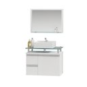 Ver imagem 3 de Conjunto para Banheiro Gabinete com Cuba e Espelheira 60cm Diamante