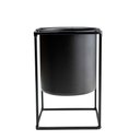 Ver imagem 5 de Vaso Decorativo Preto com Suporte em Metal 16x11cm - D’Rossi