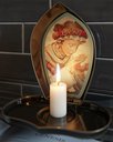 Ver imagem 3 de Porta Vela de Metal Nossa Senhora de La Salette Luz Divina FORNECEDOR 12 31201SALETTE