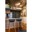 Ver imagem 7 de Kit 2 Banquetas Alta Polipropileno e Aço Mônaco Espresso Móveis