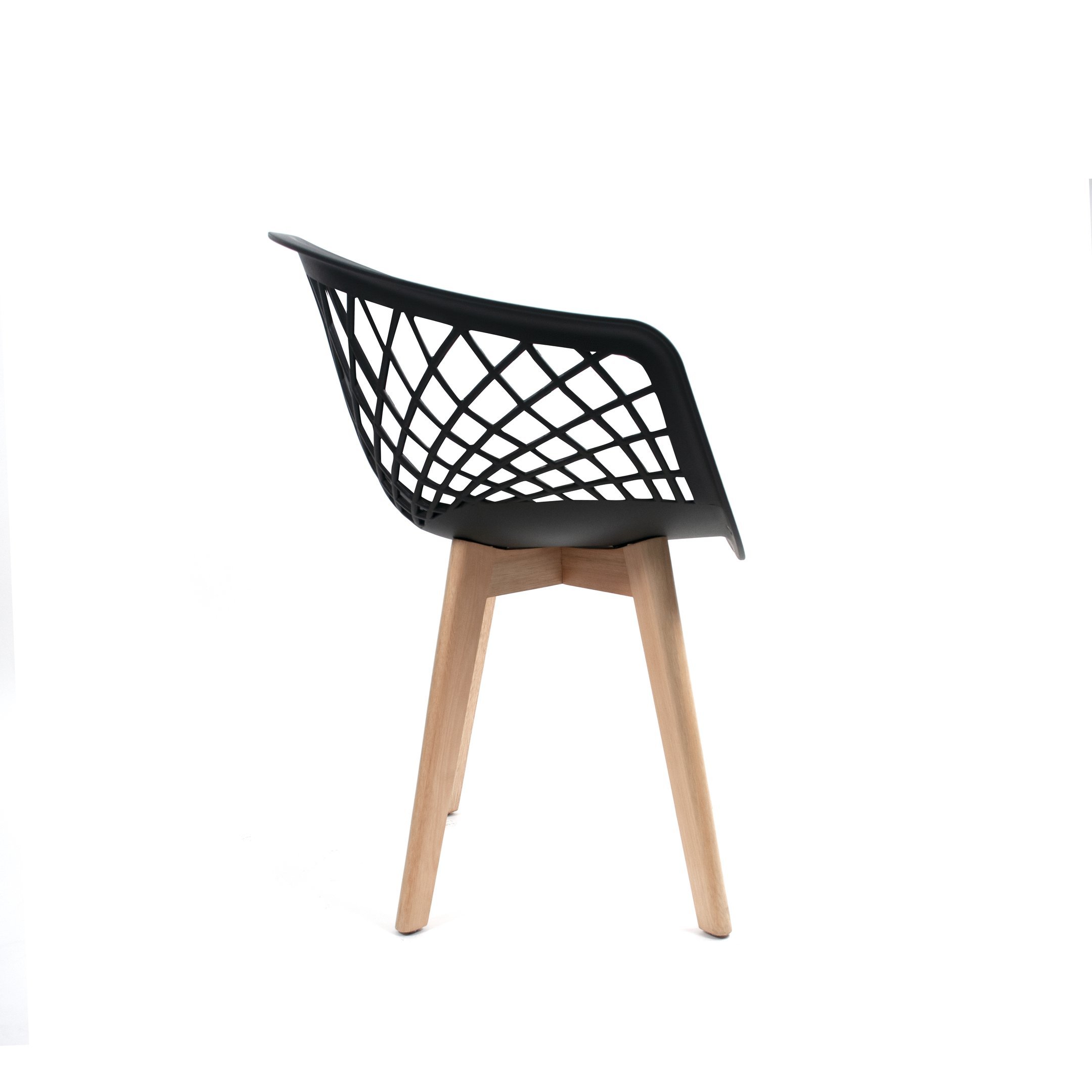 Kit 8 Cadeiras Web Wood Preto - 3