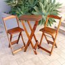 Jogo Dobravel Bistro Com 2 Cadeiras Imbuia Cor: Marrom - 6