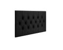 Ver imagem 2 de Cabeceira Painel Cama Box Solteiro 90 Cm Capitonê Suspensa - Preto Suede