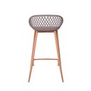 Ver imagem 6 de Kit 2 Banquetas Alta Polipropileno e Aço Mônaco Espresso Móveis