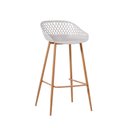 Ver imagem 3 de Kit 2 Banquetas Alta Polipropileno e Aço Mônaco Espresso Móveis