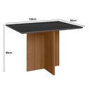 Ver imagem 3 de Mesa de Jantar Retangular de Vidro 4 Lugares 120cm sem Cadeiras Helô Poliman Móveis