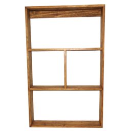 Adega Rústica Multiúso de Parede 4 Repartições Madeira Pinus - 3