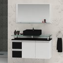 Ver imagem 1 de Conjunto para Banheiro Gabinete com Cuba e Espelheira 80cm Diamante