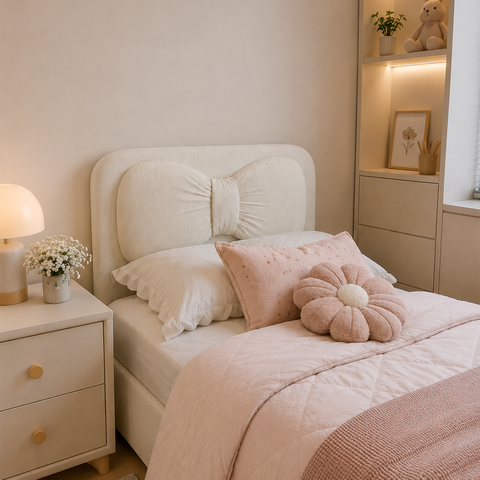 Cabeceira Cama Box Solteiro 90 cm Amora Bouclê B05 - D'Rossi