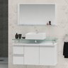Conjunto para Banheiro Gabinete com Cuba e Espelheira 80cm Diamante  - 1