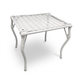 Kit 2 Espreguiçadeiras Catar + Mesa para Jardim e Piscina - Branco - 7
