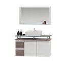 Ver imagem 2 de Conjunto para Banheiro Gabinete com Cuba e Espelheira 80cm Diamante