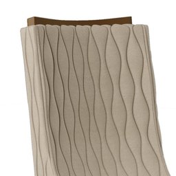 Conjunto 2 Cadeiras Amélia Tronco Ripado/suede Nude - Pr Móveis - 3