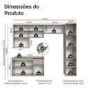 Ver imagem 4 de Armário de Cozinha Completa 240 Cm Suspensa Nice Madesa 09