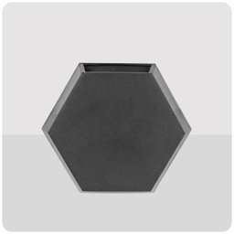 Vaso de Parede Colmeia 29 X 25 Cm Vasart 18 - Antique Preto - 1