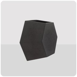 Vaso de Parede Colmeia 29 X 25 Cm Vasart 18 - Antique Preto - 2