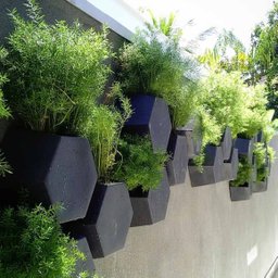 Vaso de Parede Colmeia 29 X 25 Cm Vasart 18 - Antique Preto - 4