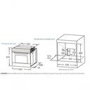 Ver imagem 2 de Forno Elétrico Digital de Embutir Mueller Preto 68 Litros Mfe0268g1 220v