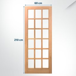 Folha de Porta Maciça 210x60cm Eucalipto Pm14 Estilo Cruzeiro Portas - 2 Folha de Porta Maciça 210x60cm Eucalipto Pm14 Estilo Cruzeiro Portas - 2