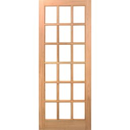 Folha de Porta Maciça em Eucalipto Acabamento Natural 210x60cm PM14 Estilo Cruzeiro Portas Marrom - 3 Folha de Porta Maciça em Eucalipto Acabamento Natural 210x60cm PM14 Estilo Cruzeiro Portas Marrom - 3