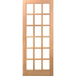 Folha de Porta Maciça em Eucalipto Acabamento Natural 210x70cm PM14 Estilo Cruzeiro Portas Marrom - 3