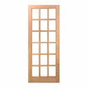 Ver imagem 1 de Folha de Porta Maciça em Eucalipto Acabamento Natural 210x80cm PM14 Estilo Cruzeiro Portas Marrom