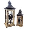 Lanterna Marroquina Decorativa Envelhecida Dupla 54/38cm - 1