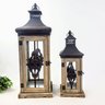 Lanterna Marroquina Decorativa Envelhecida Dupla 54/38cm - 3