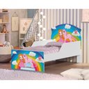 Ver imagem 2 de Mini Cama Princesa Unicórnio Arco Íris com Colchão
