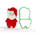 Ver imagem 1 de Cortador Natal Papai Corpo Noel (p/biscoito) Tamanho 15 Cm