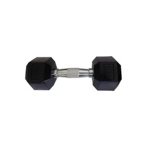 Halteres Sextavado Injetado com Pegada Cromada 7,0kg