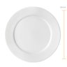 Prato Raso Redondo 24cm Bar Hotel Germer em Porcelana Branca - 3