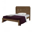 Ver imagem 3 de Cama Casal Extensível Livia 100% Mdf e Estrado 100% Madeira Carmolar Mocaccino