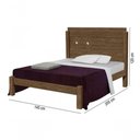 Ver imagem 2 de Cama Casal Extensível Livia 100% Mdf e Estrado 100% Madeira Carmolar Mocaccino