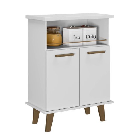 Balcão Arte Smart 2 Portas Arte Móveis:branco