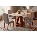Ver imagem 1 de Mesa Sala Jantar Celeste + 4 Cadeiras Lia Freijo DJ Móveis