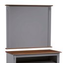 Ver imagem 2 de Rack com Painel para Sala 120cm Pés Luis Xv 2 Gavetas e Nicho Linz Móveis - Cinza/imbuia Glazer