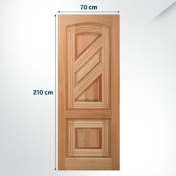 Folha de Porta Maciça em Eucalipto Acabamento Natural 210x70cm PM18 Advanced Cruzeiro Portas Marrom - 3 Folha de Porta Maciça em Eucalipto Acabamento Natural 210x70cm PM18 Advanced Cruzeiro Portas Marrom - 3